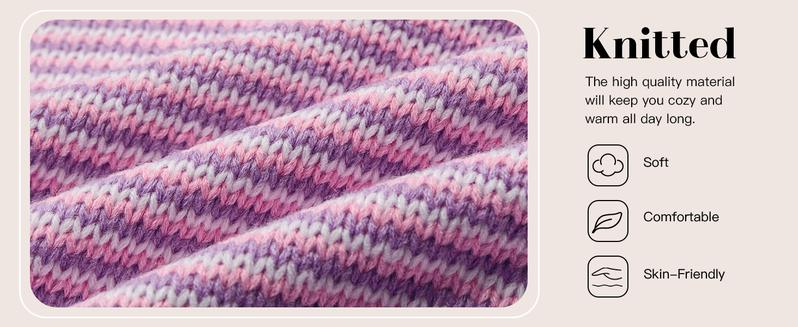 lmily Bela Womens Striped Cardigan Sweaters Oversized Puff Sleeve Button Up V Neck Color Block Knit Sweater Coat