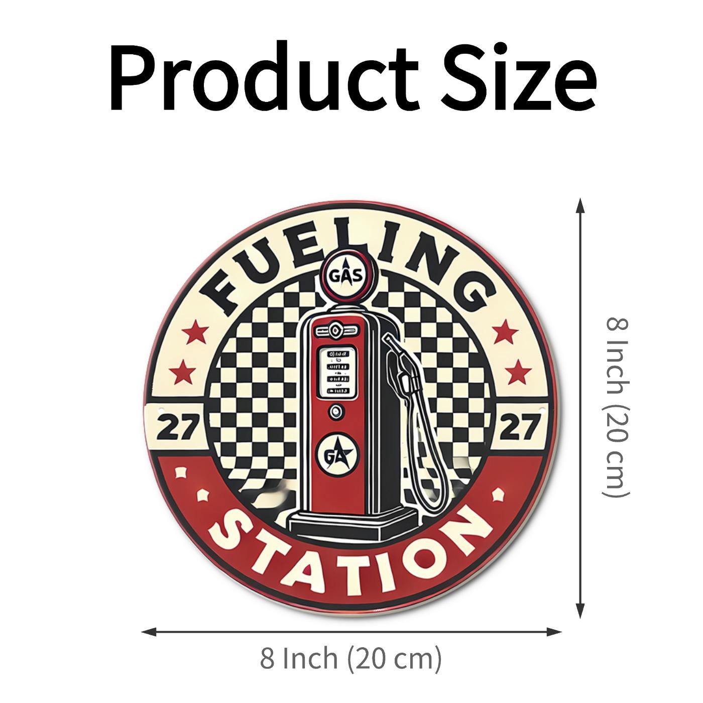 5 Pieces Retro Gulf & Racer's Garage Style Tin Plate Painting ...