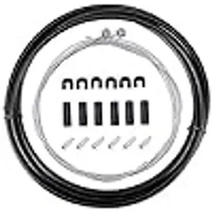 Bike Bicycle Brake Cable and Housing Set - Basic Brake Cable Replacement Kit for Your Bike (Black), 5mm Cable housing