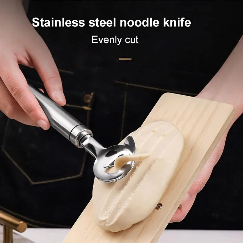 Handheld Sliced Noodle Cutter, Kitchen Dough & Vegetable Peeling Tool, Efficient Food Prep Aid, Durable Design for Daily Use