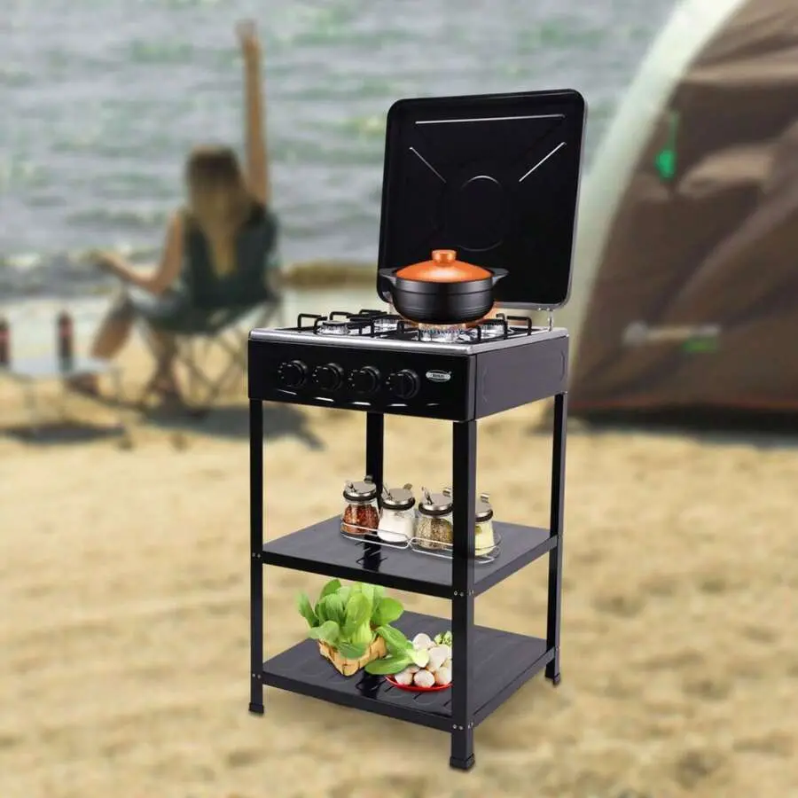 Powerful High-Pressure 4 Four Burner Outdoor Camping Gas Propane Stove