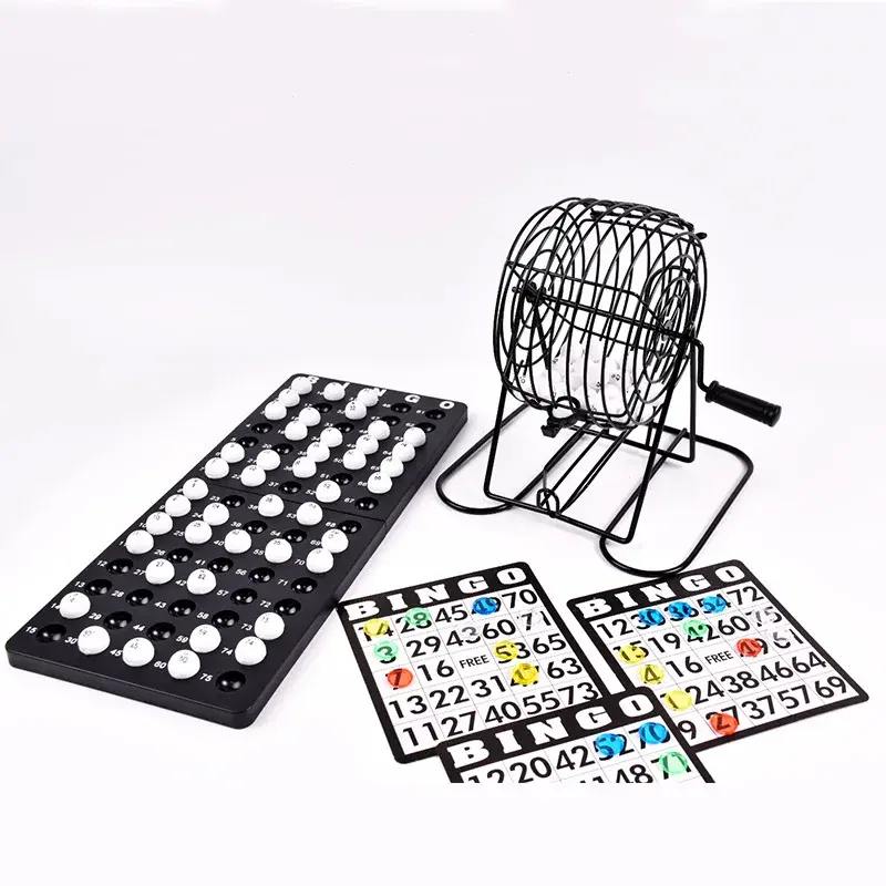 75 Ball Lottery Machine Bingo Set | Durable Steel Cage for Parties & Games | Fun for All Ages