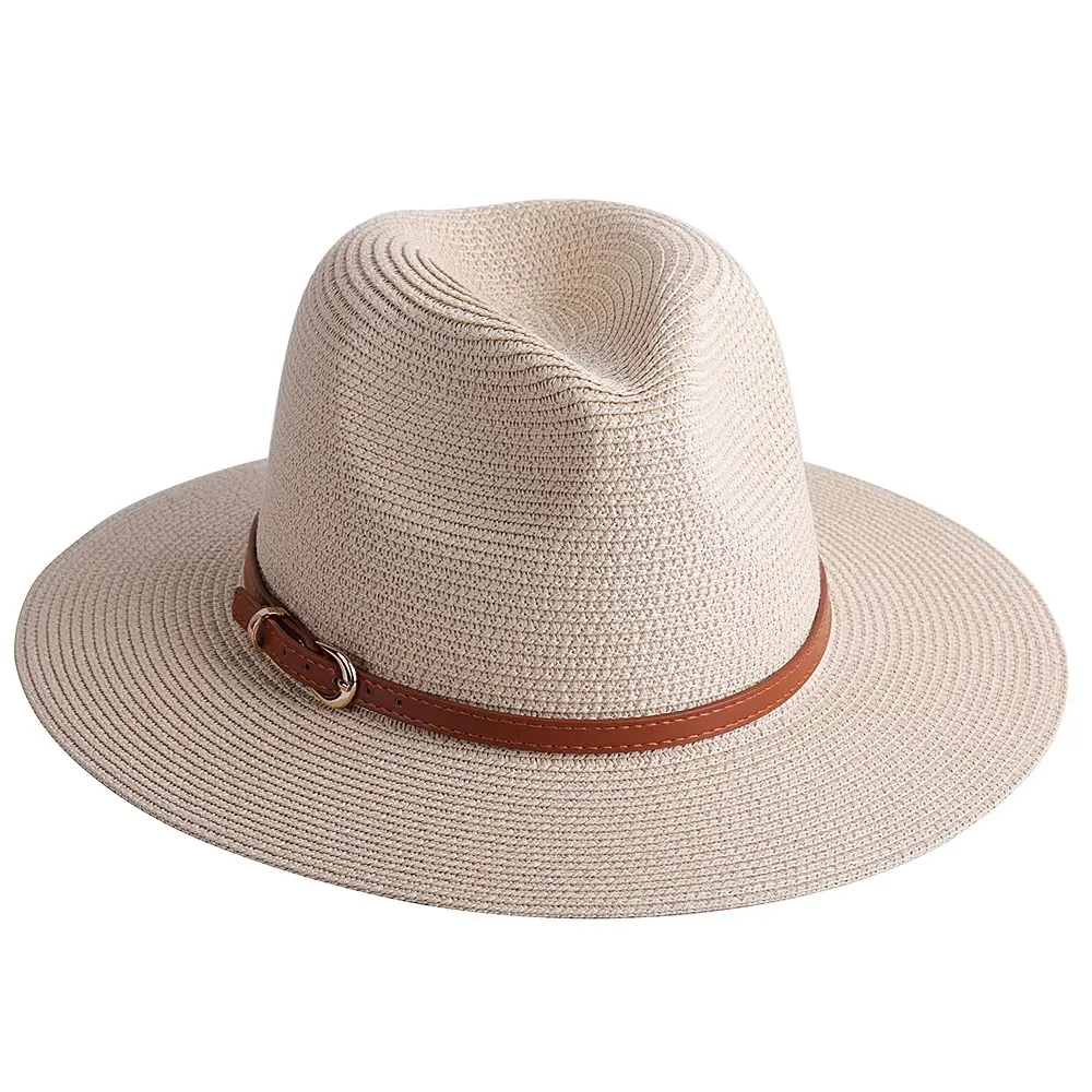 Unisex Panama Straw Wide-Brim Casual Hat - Cooling Sun Protection, Lightweight, Breathable Fashion Accessory, Cooling Sun Protection Hats, Panama Hats