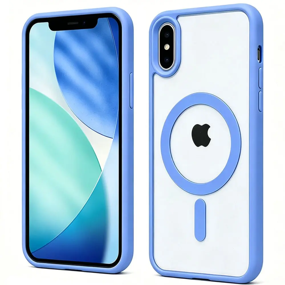 New Magnetic Wireless Charging Case for IPhone X XS XR XS Max Hard Acrylic Cover