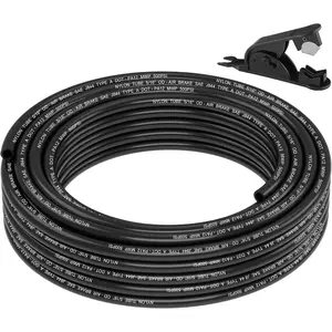35FT 5/16 DOT Air Line SAE J844 PA12 Nylon Air Hose with  5/16” OD Pneumatic Tubing DOT Approved 5/16 Air  Hose for Air Suspension Kit    System & Fluid Transfer 11m