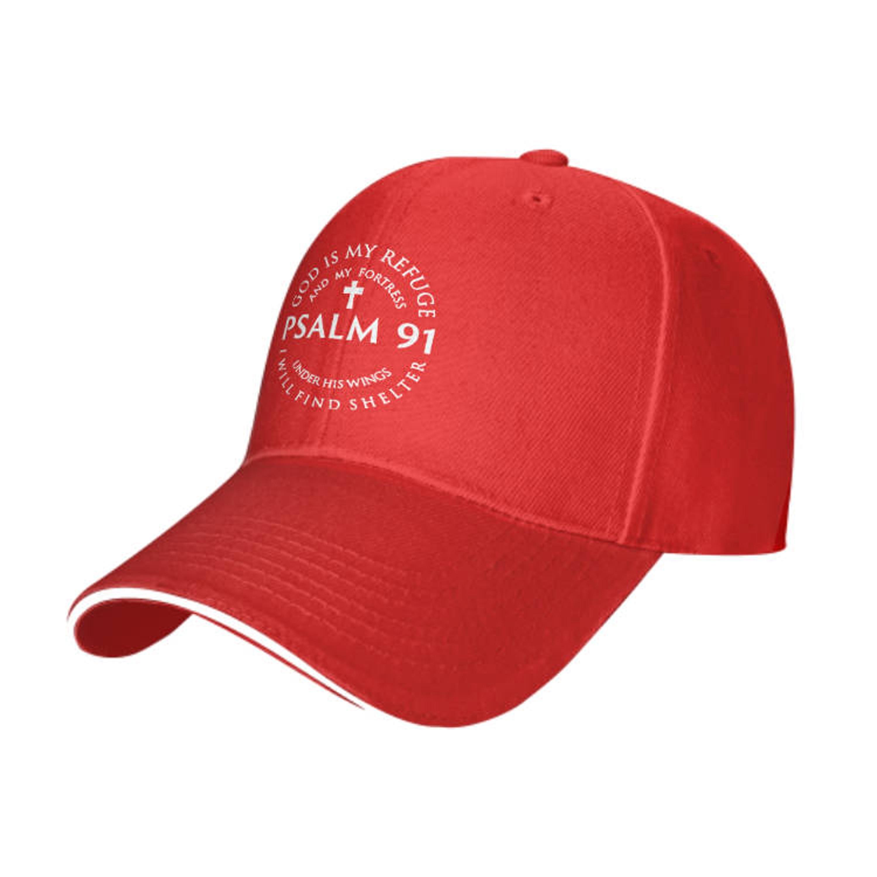 1pc of a Psalm 91 Themed Baseball Cap, Adjustable And Suitable for Both Men And Women.This Truck Driver'S Hat Makes a Perfect Gift Option