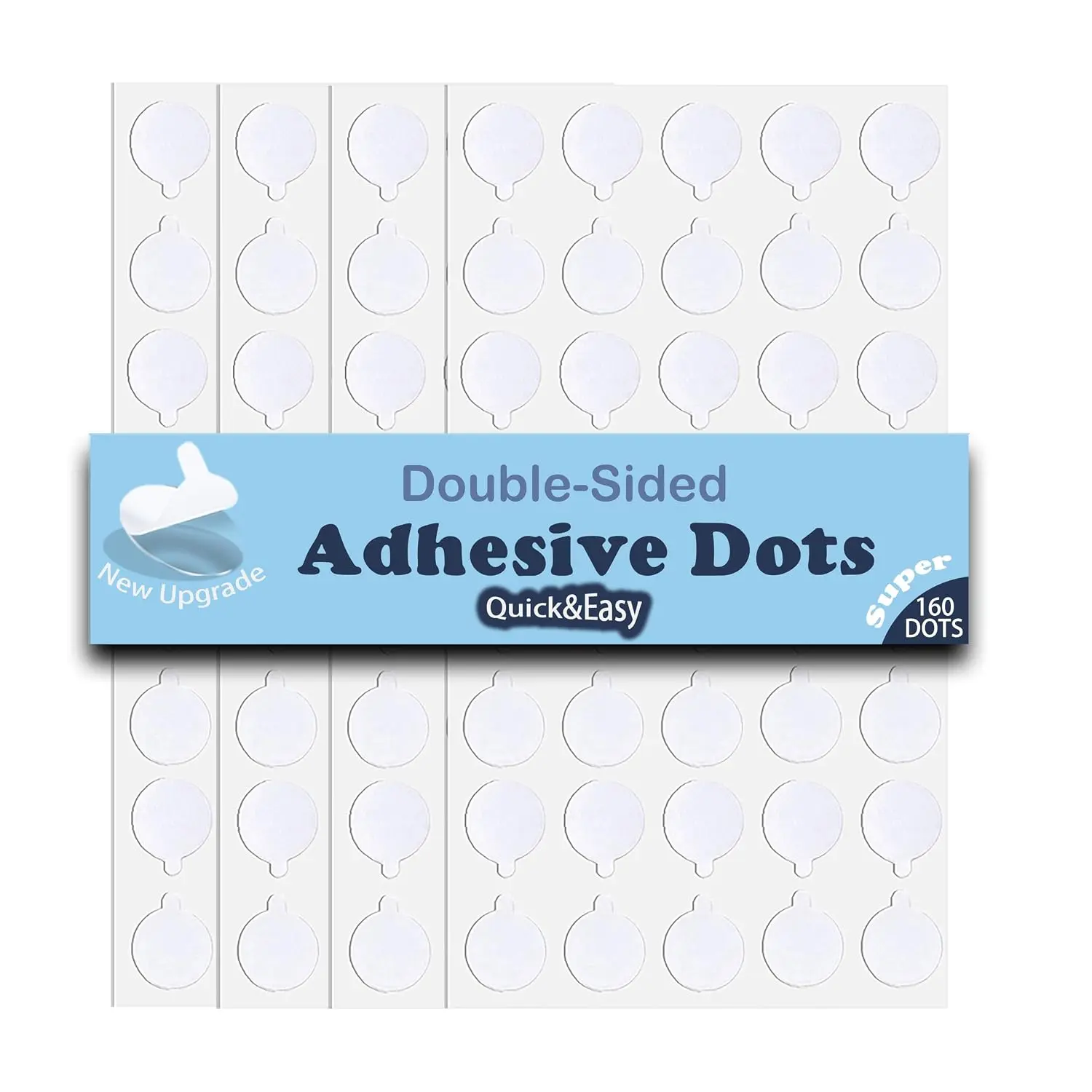 Mounting Putty for Poster Glue Dots Double Sided Sticky Dots Museum Putty Adhesive Dots Removable for Balloons, Wall , Crafts, Festival and Party Decorations 160 count
