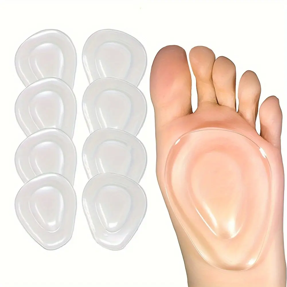 Metatarsal Pads Ball of Foot Cushions, 2 Pcs Gel Ball Feet Pads, Silicone Insoles, Morton's Neuroma Callus Foot Pain Relief, Bunion Forefoot Support for Women & Men