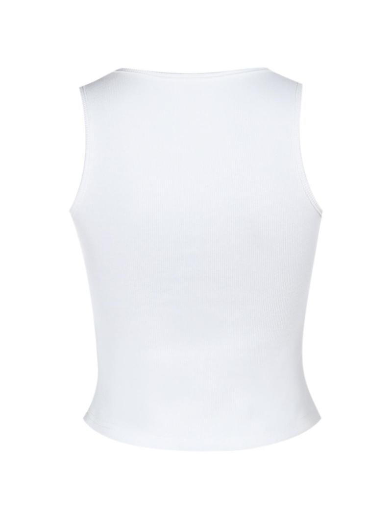 Women's Letter Print Tank Top, Casual Sleeveless Top for Summer, Ladies Clothes for Daily Wear, Womenswear