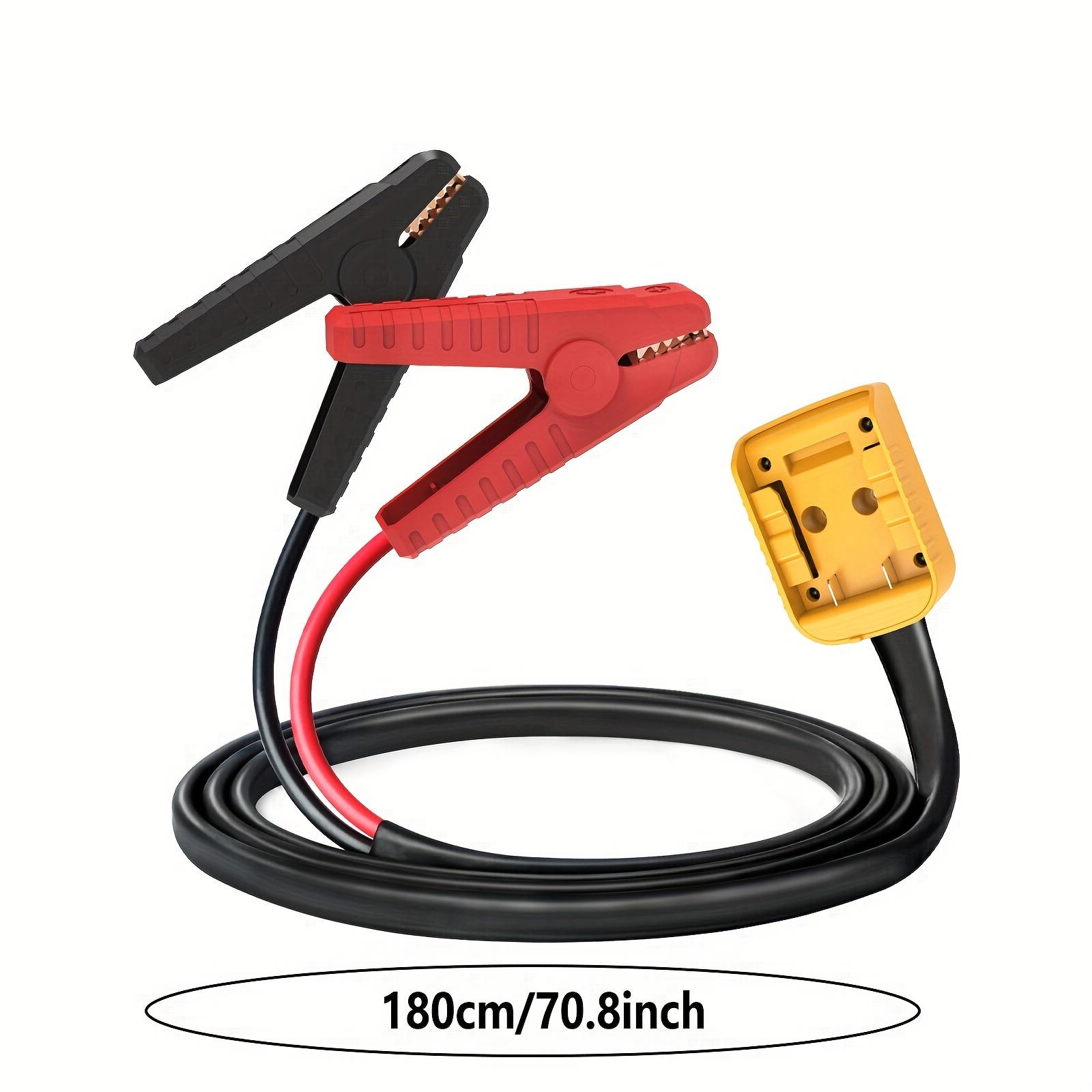 Car Starter Jumper Cables With Adapter For Dewalt/Milwaukee  18v/20v Dcb Battery Starter 8AWG 3.28ft Car Battery Booster Pack, Battery Jumper Battery Not Included