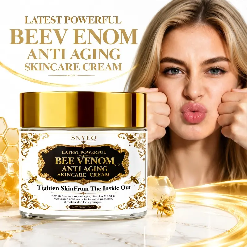 Instant Bee Venom Face Lifting Cream | 2-Min Deep Firming, Instantly Tightens & Smooths Skin, Boosts Elasticity | Collagen, Bee Venom & Retinol, Softens Skin, Reduces Fine Lines & Wrinkles | Suitable for All Skin Types: Sensitive, Dry, Oily, Combination