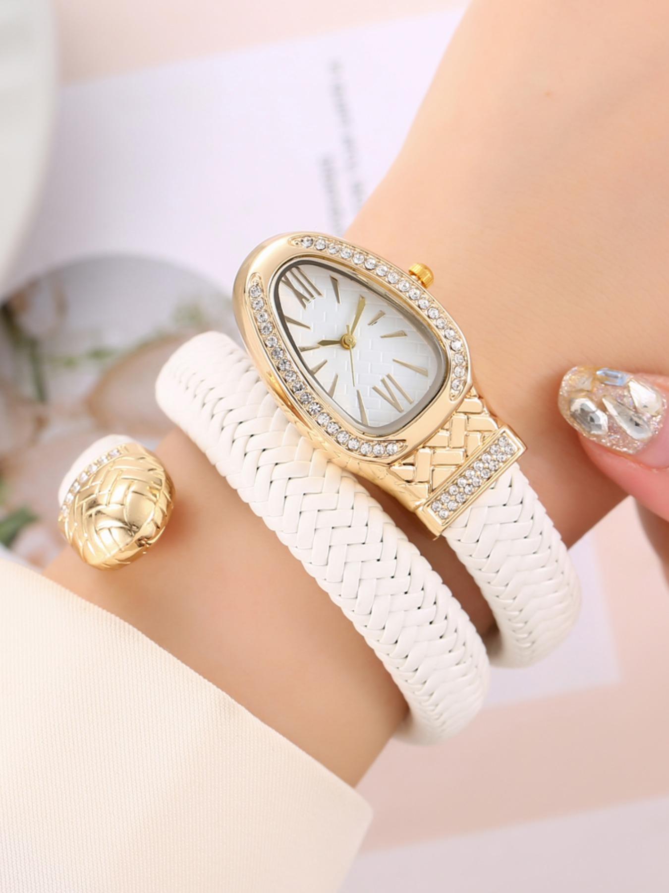 Women's Beautiful Snake Design Quartz Watch ,Exquisite Band Wristwatch, Suitable For Birthday, Anniversary, Halloween, Holiday Gifts