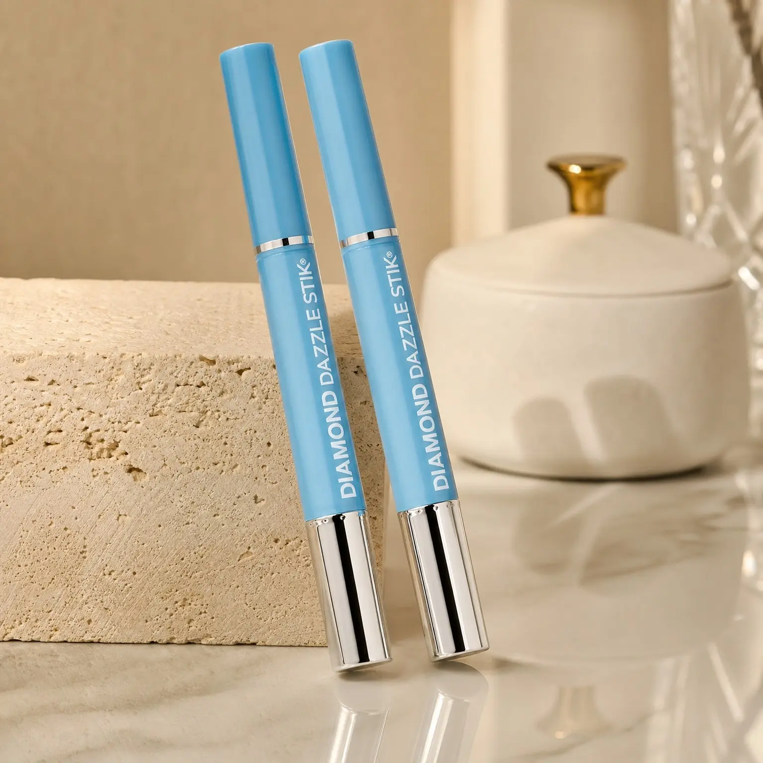 Diamond Dazzle Stik Jewelry Cleaning Pen - 2 Pack | Makes Engagement Rings Sparkle Like New, Travel Friendly Ring Cleaner, Bridal Shower & Bride GiftGift