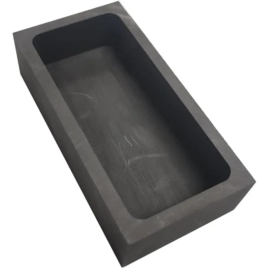 Gold Silver Graphite Ingot Mold Mould Crucible for Melting Casting Refining 100x50x25MM For 1kg Gold / 500g Silver