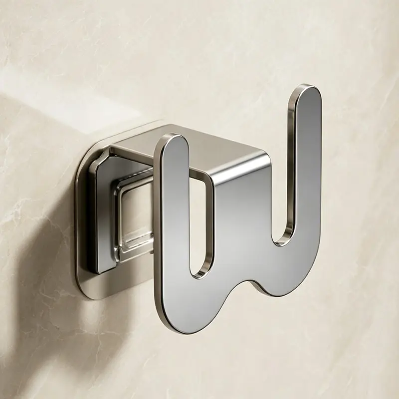 Wall-Mounted Bathroom Shoe Rack & Slipper Organizer, Modern Metal Hook with Adhesive, Space-Saving Storage Solution for Bathrooms, Kitchen, Bedroom