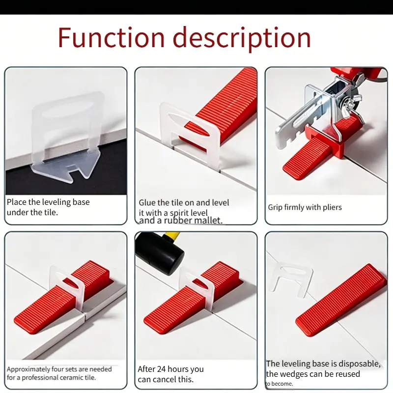 400 Tile Leveling Clips Set, Adjustable Spacers for 1-3mm Ceramic Tiles, Includes Wrenches, Essential Tile Leveling System Tool Kit for Professional Installation