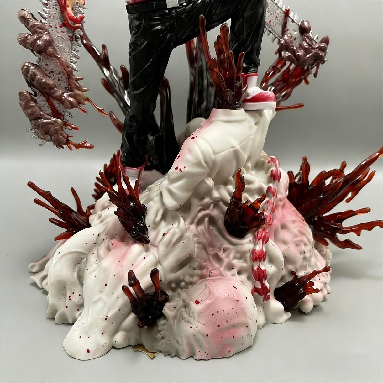 Chain Saw Man Electric Demon Form Anime Figure Model 25cm Collectible Gift Detailed Action Figure Action Pose Desk Decor Stress Relief Toy Halloween Birthday Limited Edition