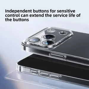 Suitable for Apple 17 phone case, ultra-thin and highly transparent, iPhone 17 Pro Max anti-drop, 16 transparent, 16 Pro protective cover