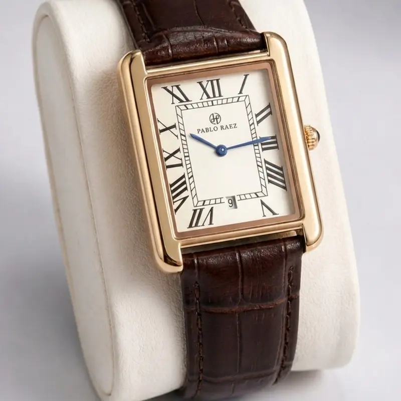 Men's Casual Business Watch, Stainless Steel Case, Dial, Calendar Display, PU Leather Strap, 50m Waterproof, Quartz Movement, Casual Business Wristwatch