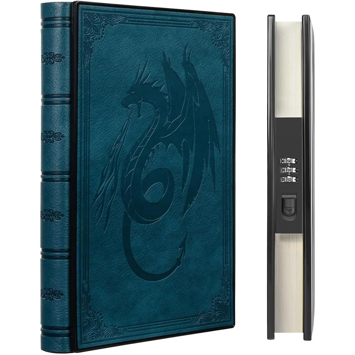 Luxurious Diary with -in Password Lock, 180° Lay Flat Design, Lock Journal for Men & Women, Personal Planner Organizer, 220 Pages 120gsm Paper, 5.9 x 8.5 inches Navy
