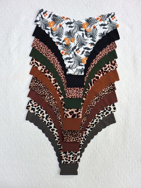 【Plus Size】 Panty, Soft Comfy Breathable Seamless Knicker for Daily Wear, Women's Underwear for All Seasons