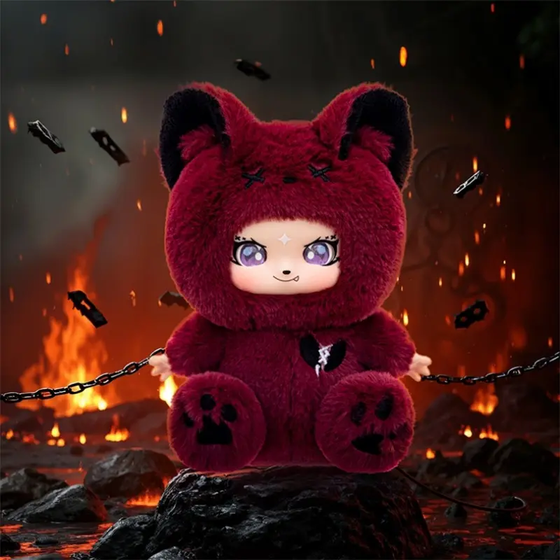 The Newest Trendy Fantasy Forest Collectible Plush Doll Set of 2026, 8 Styles Multi-Color Fluffy Ear Furry Figures with Unique Hat & Facial Details, Soft Fluff Desktop Display Ornaments, Ideal Halloween, Birthday & Holiday Gifts for Teen Toy Collectors