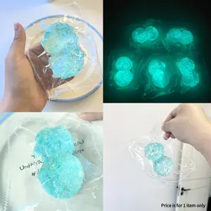 Glow Eye Squishy – Soft Squishy Silicone, Sparkly Squishies, Sparkly Bubble-Filled Asmr Squeeze Toy, Satisfying Stress Relief Gift, Perfect for Relaxation and Fun