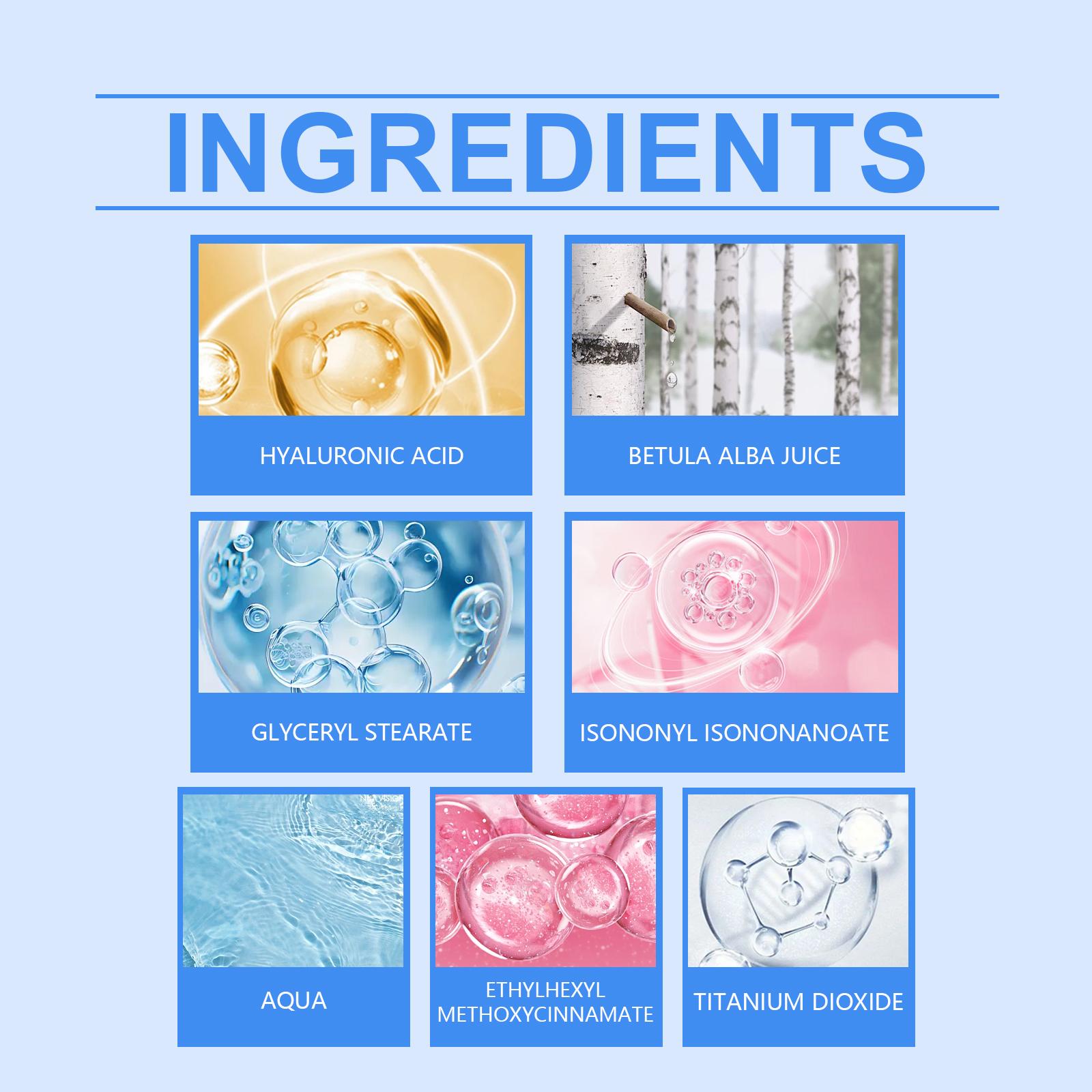 HANCHOBIT Birch Sap Gentle Protective Cream Outdoor Protection Gentle Moisturizing Lightweight Refreshing Skin Care