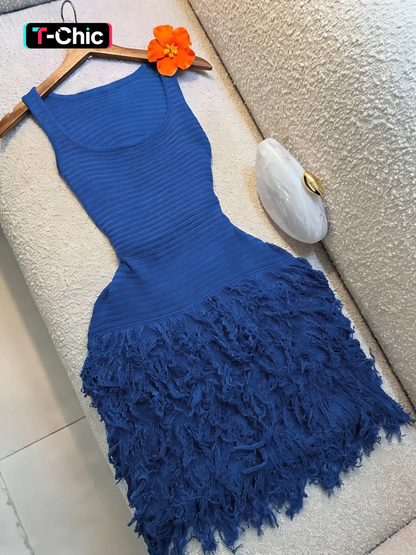 Elegant Knitted Dress, Casual Boho Elegant, Summer Vacation Style Fringe Skirt, Slimming Bodycon Cardigan Wrap Dress, Pure Color Round Neck Sweater Dress, Casual Wear, Womenswear