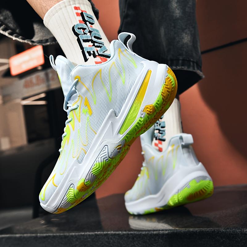 (New)Sneakers, Men's Fashion Trend Stability Strong Shock Absorption Rebound Strong Grip Combat Basketball Shoes Strong Wrapping Comfort Low-top Lace Large Size Breathable Sports Shoes