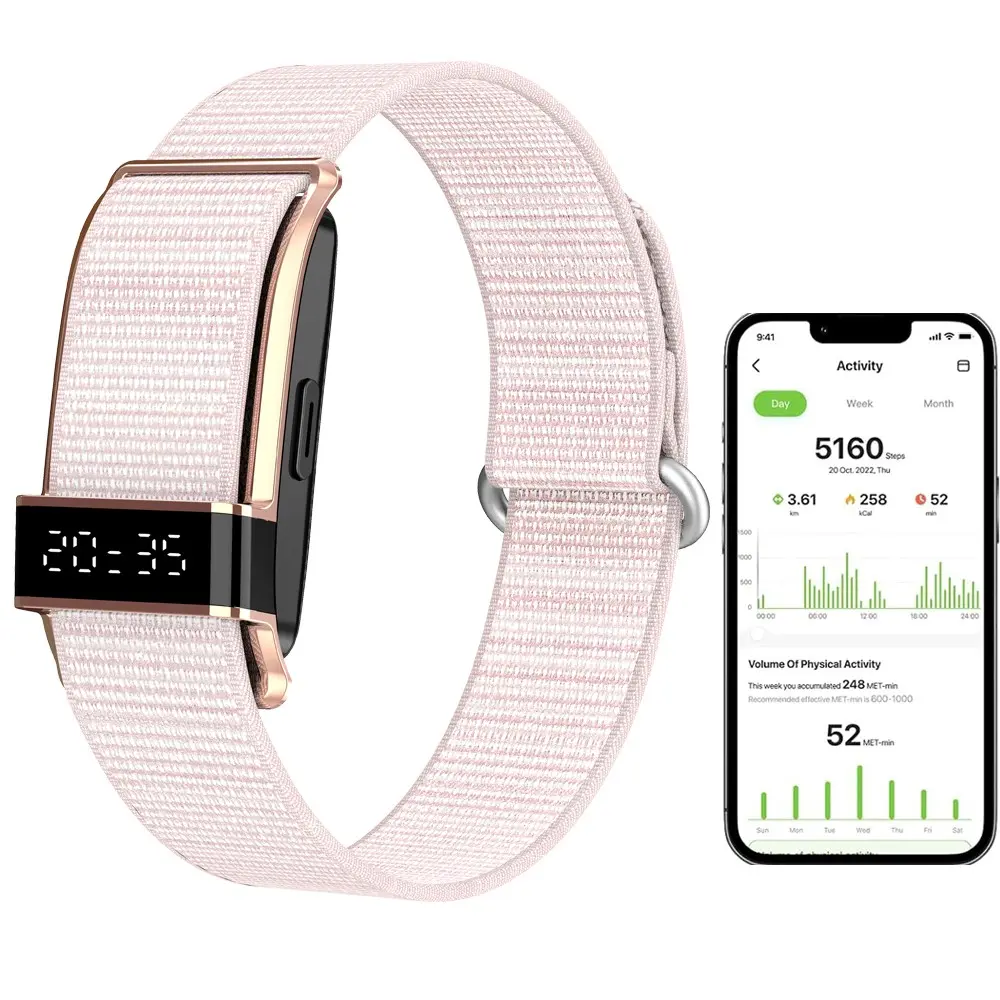 Health Wristband with Heart Rate,Smart Bracelet Fitness Tracker with Sleeping Monitor , Call Reminder, Multiple Sports Modes,Adjustable Strap , 20G Weight,145Mah Battery, IP68 Waterproof,Free APP, Compatible for Android and IOS