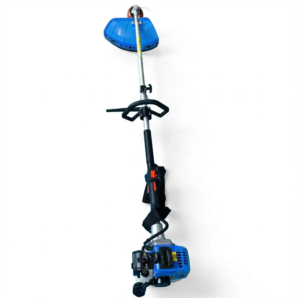 Gas Powered Weed Wacker, 43cc or 52cc 3 in 1 Gas Weed Eater with String Trimmer Brush Cutter, Anti Vibration Handle, 17 Inch Cutting Path, Blue or Orange