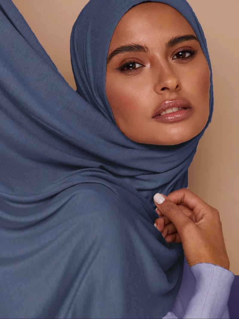 Women's Solid Color Khimar, Modest Casual Soft Comfortable Hijab for Daily Wear, Women's Islamic Clothing for All Seasons, Modesty