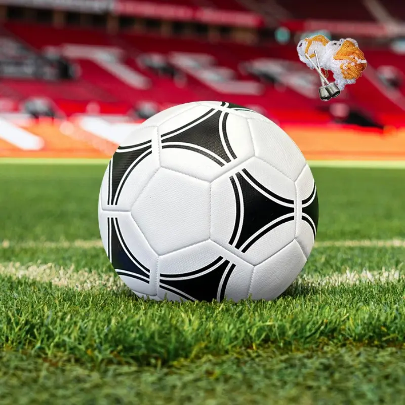 Durable PU Leather Soccer Ball, Official Size 5, Youth Training Match Ball, Ideal Gift for Football Fans, Includes Net Bag and Needle