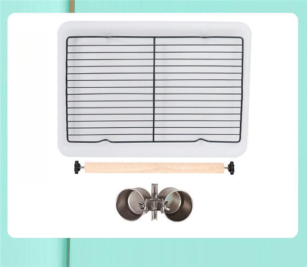 Parrot Bag, Bird Bag, Cross-Body Breathable Bird Walking Bag, Cockatiel Outing Portable Shoulder Transparent Bird Travel Bag Bird Carrier Backpack - Pet Travel Cage with Upgraded Tray and Standing Perches, Breathable & Portable, for Small Birds