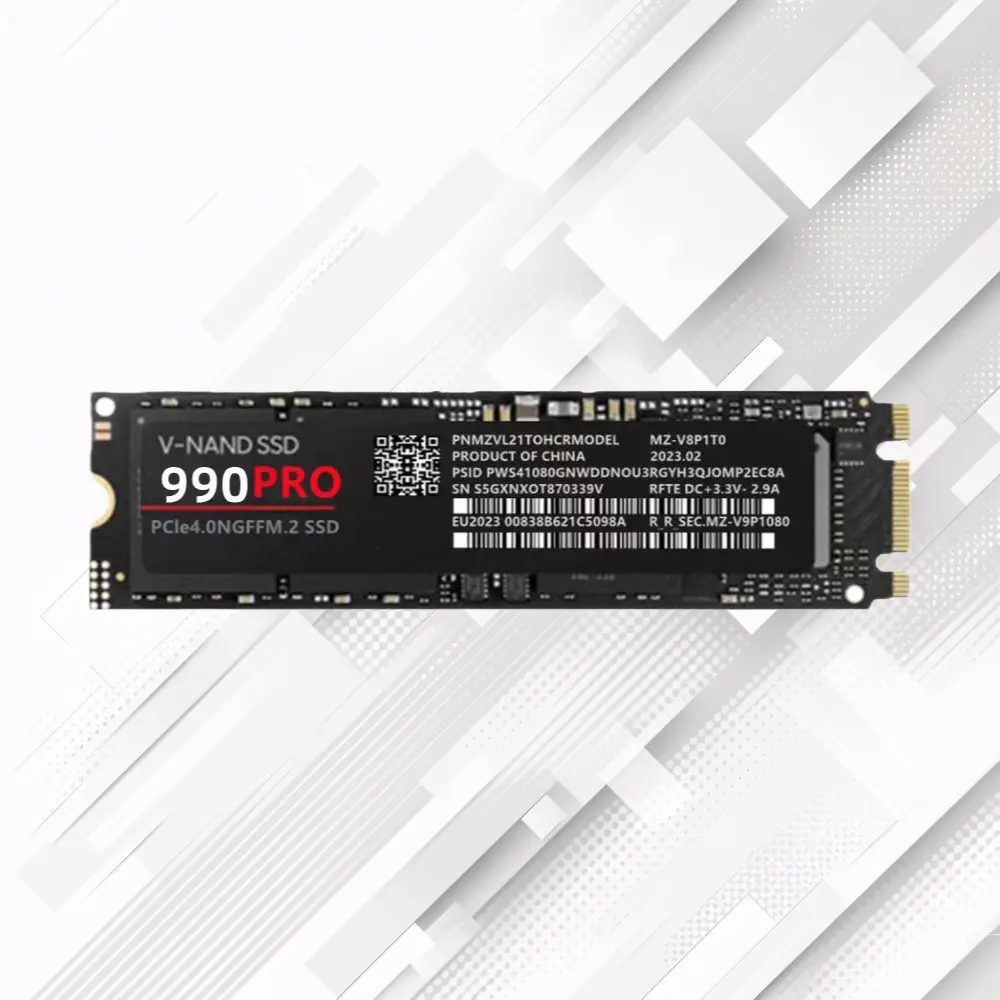 990Pro NGFF M.2 PCIe4.0 High-Speed SSD, 1TB/2TB/4TB Capacity Options, 8*2.2Cm Size, Durable Data Storage Expansion Drive with Higher Transfer Efficiency to Boost Overall Responsiveness