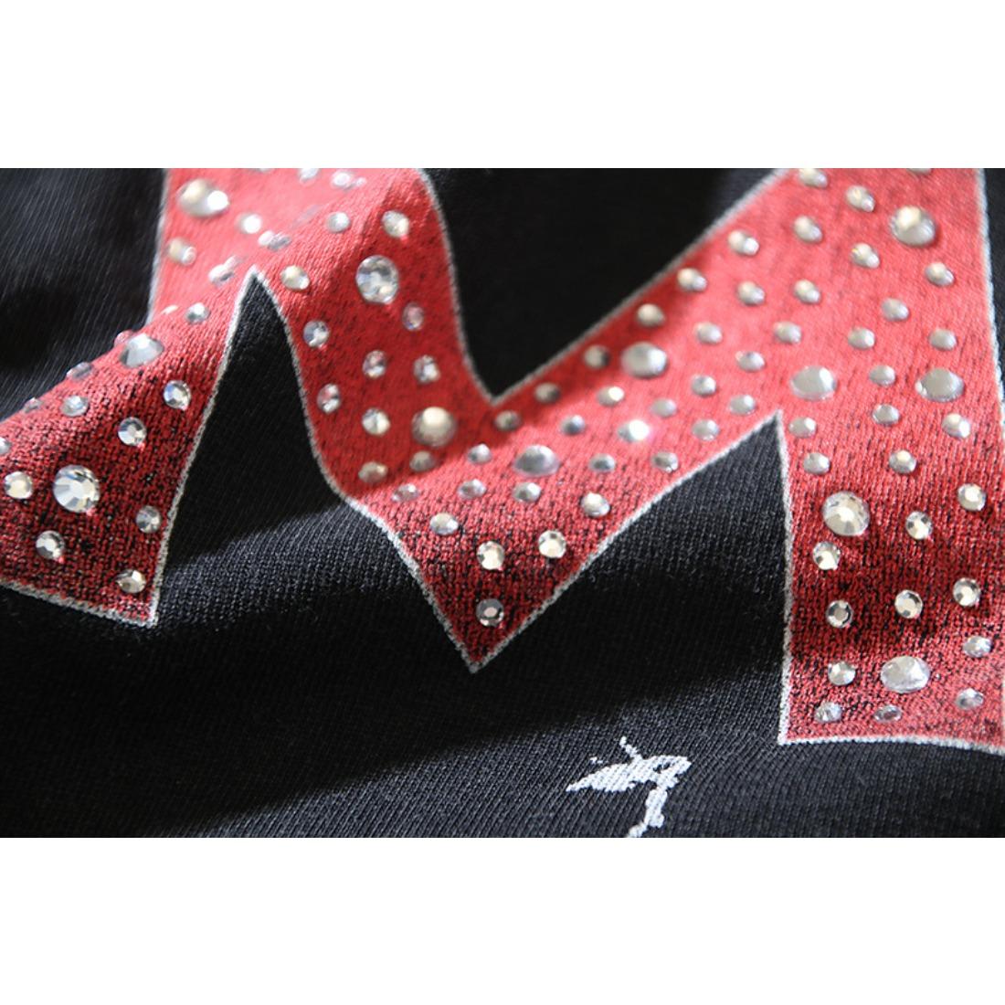 Vale Vintage Washed Streetwear T-Shirt, Bling Rhinestone Heat Transfer Print, Retro American High Street Singer Portrait & Letter Graphic, Y2K Hip Hop Summer Cotton Crew Neck Short Sleeve Tee