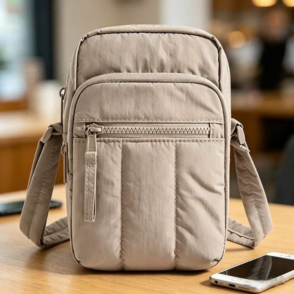New Minimalist All-Match Phone Crossbody Bag for Women, Lightweight Portable Multi-Compartment Mini Sling Purse, Wear-Resistant Shoulder Bag for Outdoor Walking, Daily Commute & Shopping
