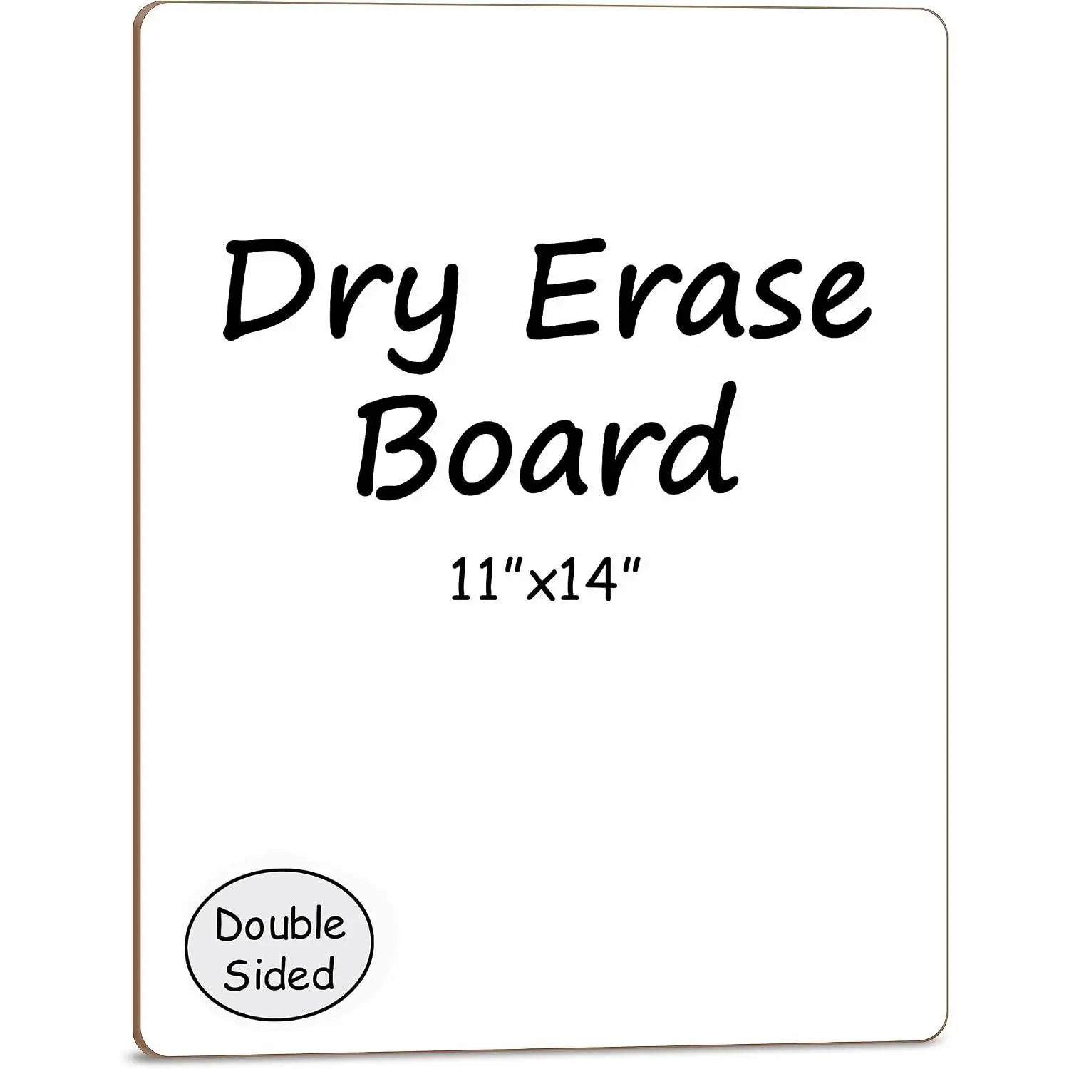 Small Dry Erase Board 11x14 Double Sided Whiteboard | Double Sided 11x14 Inch,  Masonite Handheld Hardboard, Wipes Clean No Ghosting, Students Classroom &