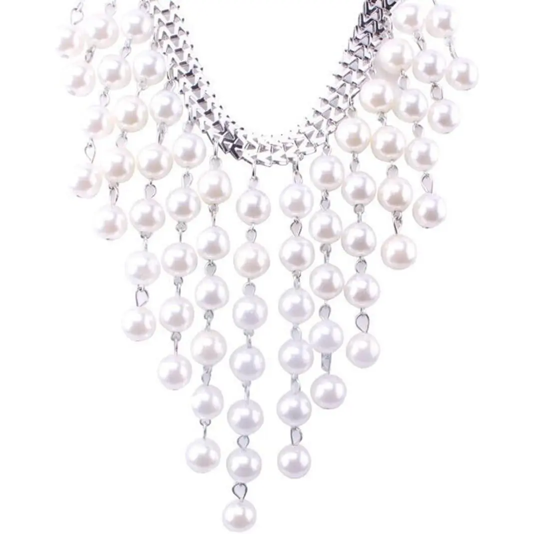 Long Tassel Chunky Boho  Statement Necklace For Women
