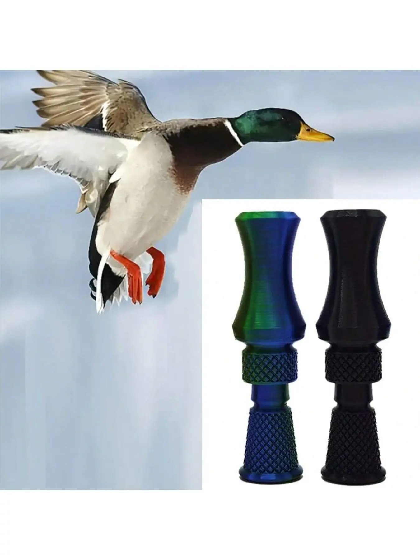 Duck Call Outdoor Hunting Tool, Hunter'S Specialty! Simulated Duck Sound Warden for Precision Mimicking Duck Caws to Attract Herds, Essential Bird Attraction Aid for Efficient Hunting in the Wilderness