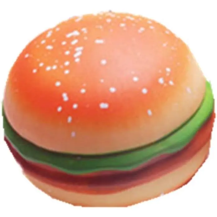 Hamburger Stress Relief – Soft Slow Rising Squeeze Toy, Realistic Food Shape Desk Fidget for Anxiety Relief, Office Decor & Novelty Gift