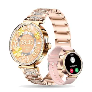 Fashion Smart Watch For Women 1.32 Inch HD Large Screen Digital Watch With 2Straps Fitness Tracker Multifunctional Watch Compatible With Android And iOS Systems Wearable Wristwatch