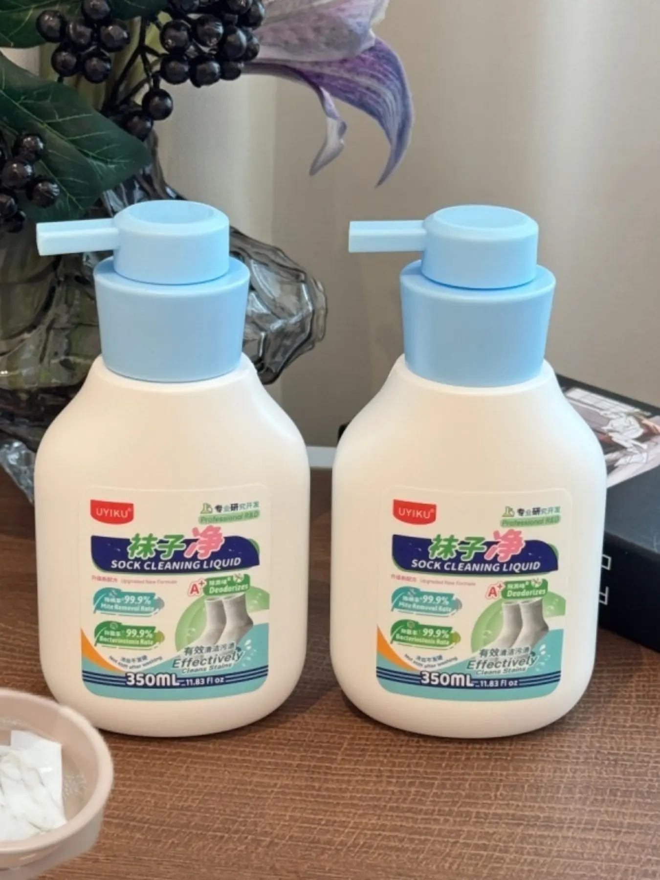 Sock Cleaning Liquid, Eliminate Foot Odor, Antibacterial, Remove Stains, Socks, Marks, Sweat Stains, Home Essential