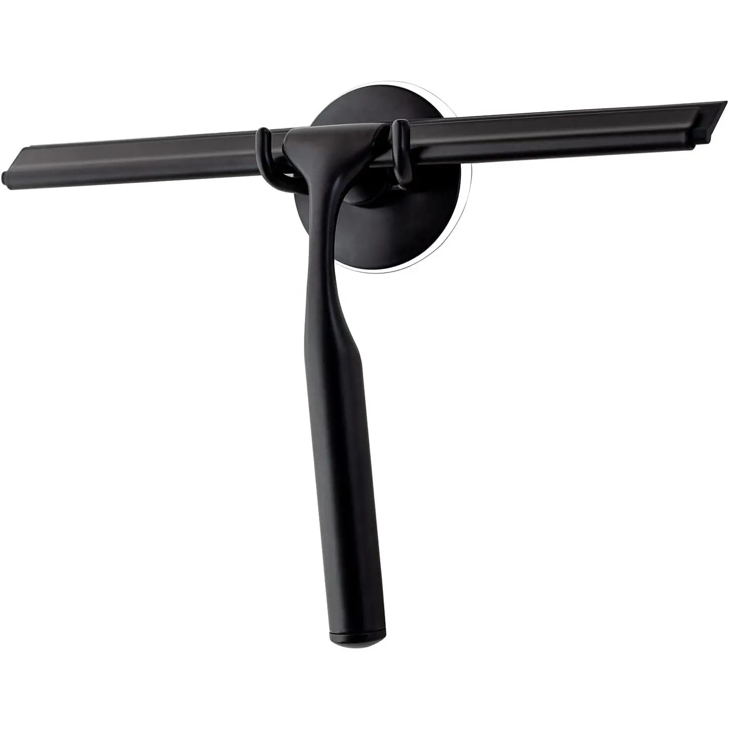 Shower Squeegee for Glass Doors, Squeegee for Shower Glass Door, Window and Car Glass, Mirrors - All-Purpose Stainless Steel Squeegee, 10 Inches and Black