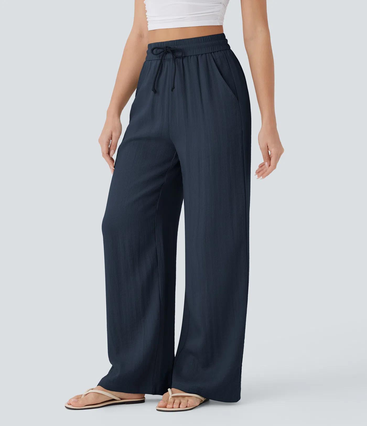 #halara#wide-leg pants#linen pants#highwaistedpants#casualtrousers#womensfashion#spring2026fashion#Travel Pants#everydayoutfit#pantswithpockets#flowypants#y2kfashion#athleisure