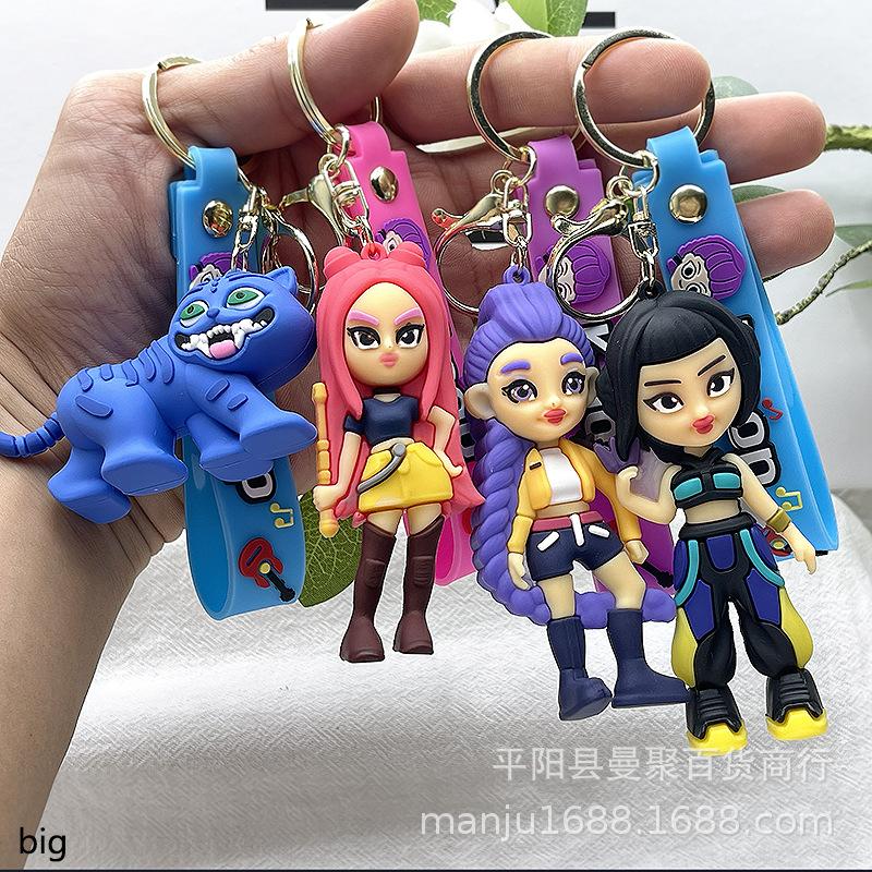 Cross-border kpop witch hunter girl group keychain doll pendant blind box Korean witch hunter group bag small pendant decoration
