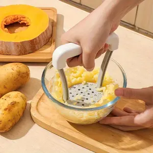3pcs Multipurpose Plastic Vegetable Grater Manual Potato Masher Sharp Blade Comfort Grip for Sweet Potato Fruit Kitchen Tool Efficient Grinder All Seasons Must Have