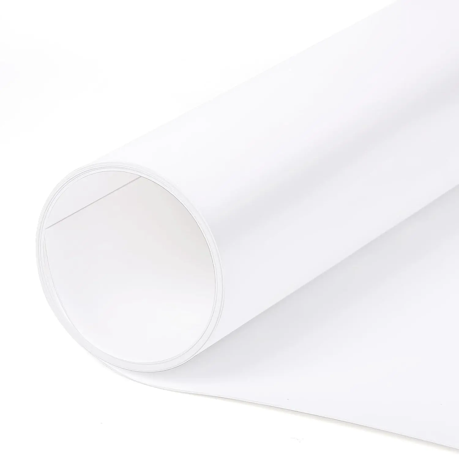 White Rectangular Polypropylene Sheet Roll - 16x96in, 0.8mm Thick, Hard Flexible, Heat-Bendable for Hobbyists, Cut-to-Size for DIY Crafts, Custom Gaskets