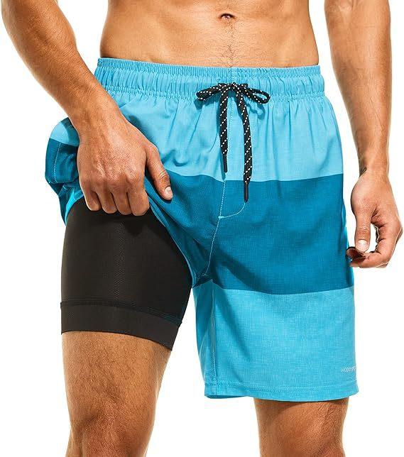 Men's Beach Shorts with Mesh Lining Quick Dry Swimwear, Hawaiian Style Pockets wetsuit Women's Compression Volleyball Shorts Quick-Dry Breathable Swim Trunks Camo Camouflage Swimsuit Bikini Set